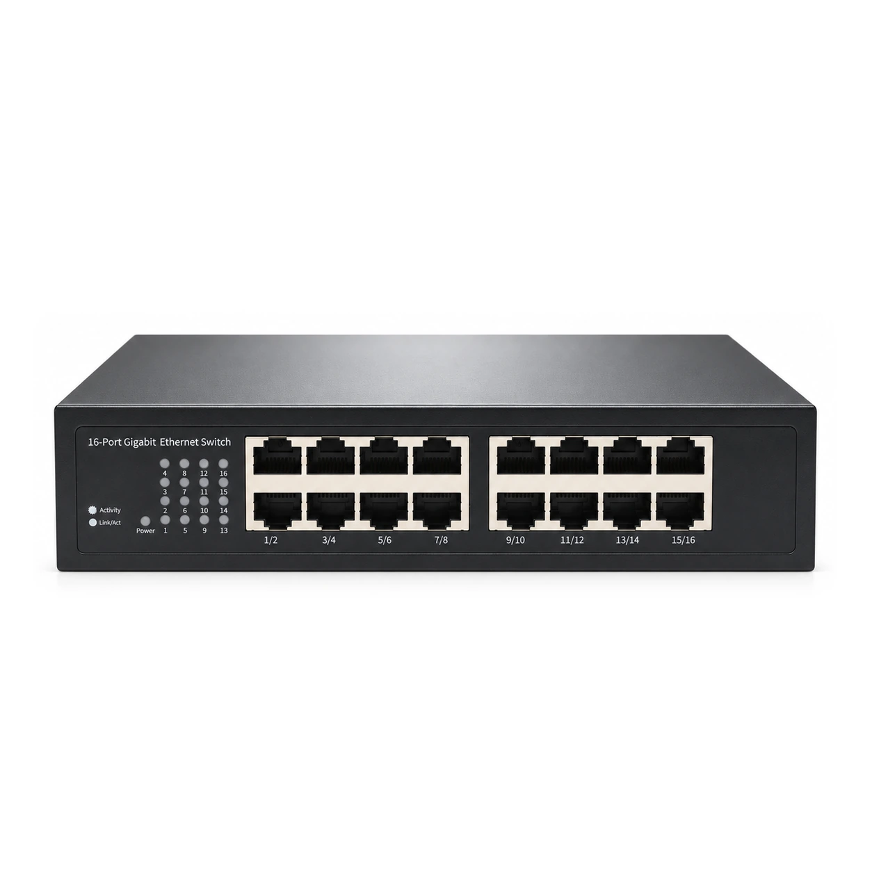 HS-16GE-E — Gigabit switch — 16 fiber · economy built-in PSU 3