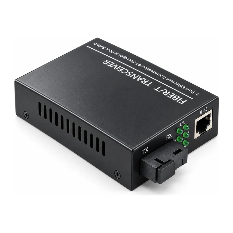HS-1F1E-LFP — Fast Ethernet converter — 1 fiber + 1 copper · link fault pass-through (LFP)