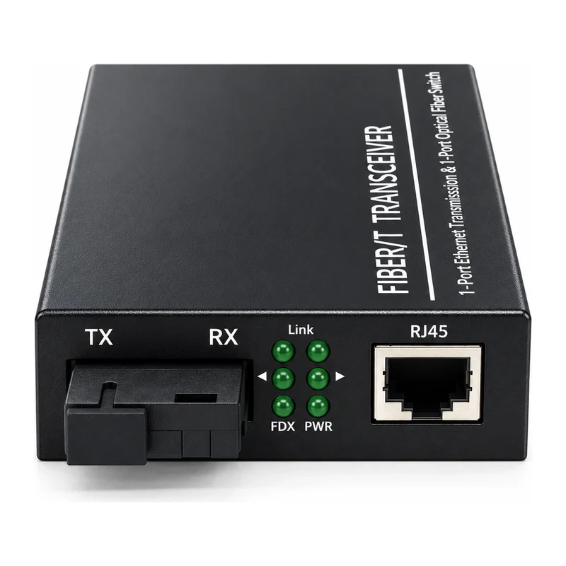HS-1F1E-LFP — Fast Ethernet converter — 1 fiber + 1 copper · link fault pass-through (LFP) 2