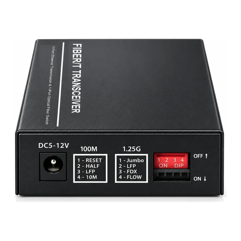 HS-1F1E-LFP — Fast Ethernet converter — 1 fiber + 1 copper · link fault pass-through (LFP) 3