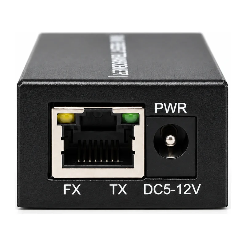 HS-1F1EM — Mini Fast Ethernet converter — 1 fiber + 1 copper 2