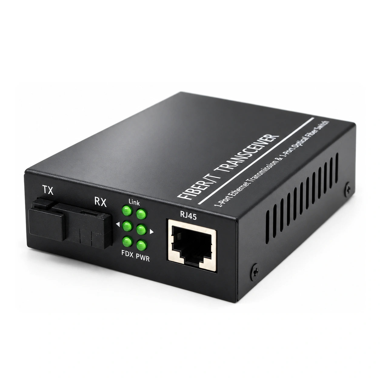 HS-1G1E — Gigabit Konverter — 1 fiber + 1 copper