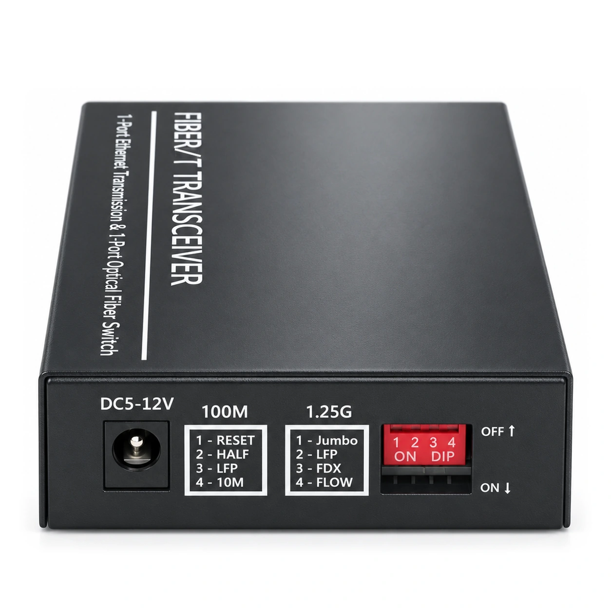 HS-1G1E-LFP — Gigabit converter — 1 fiber + 1 copper · link fault pass-through (LFP) 3