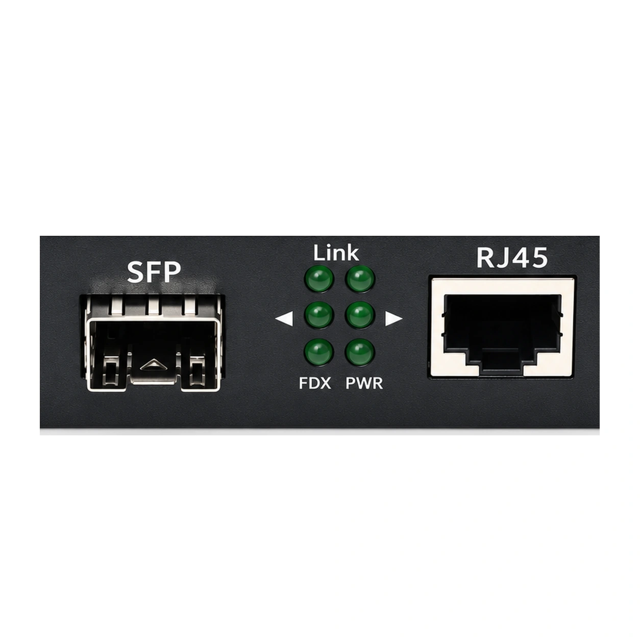 HS-1G1E-LFP — Gigabit converter — 1 fiber + 1 copper · link fault pass-through (LFP) 5