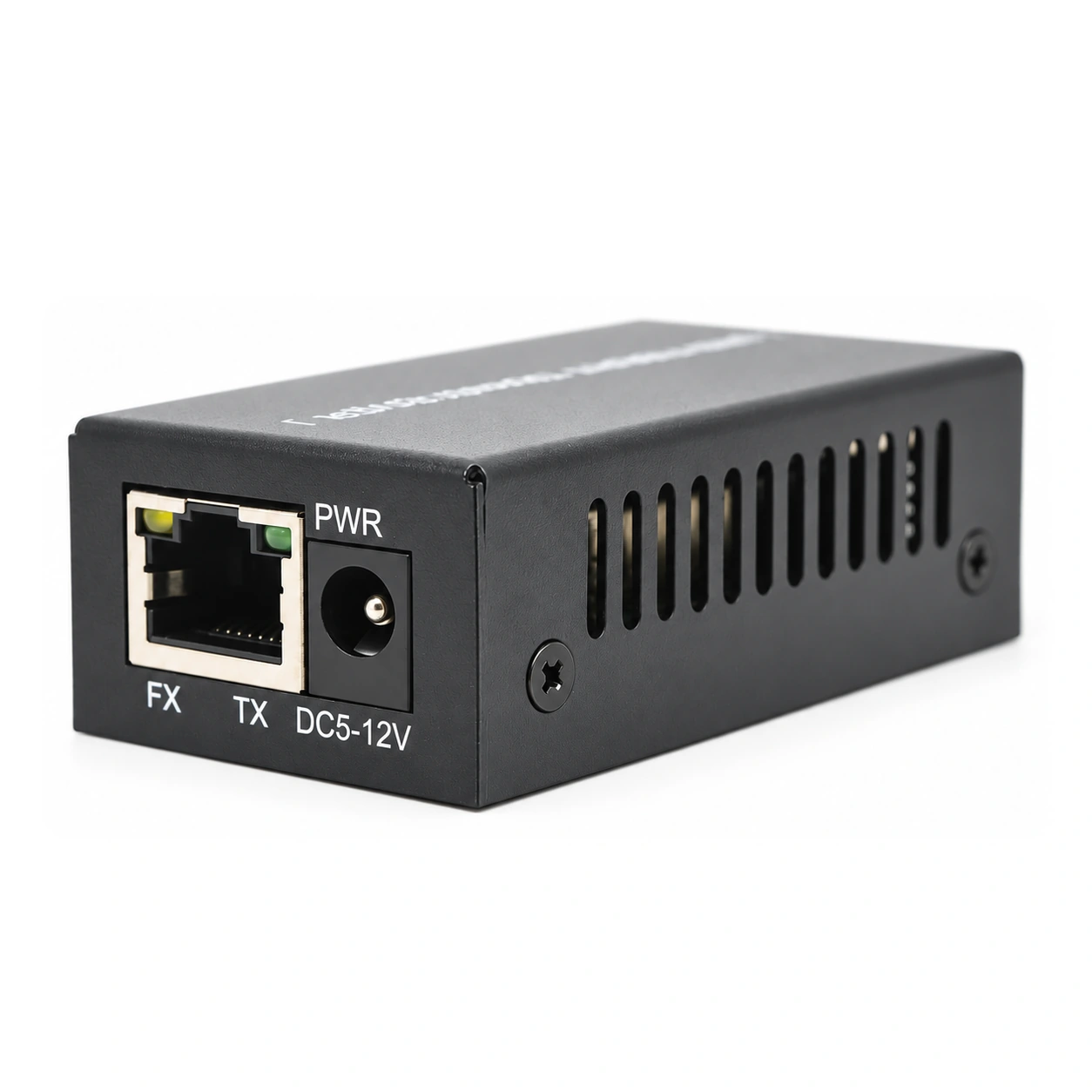 HS-1G1EM-F — Mini gigabit converter — 1 fiber + 1 copper · SFP slot version