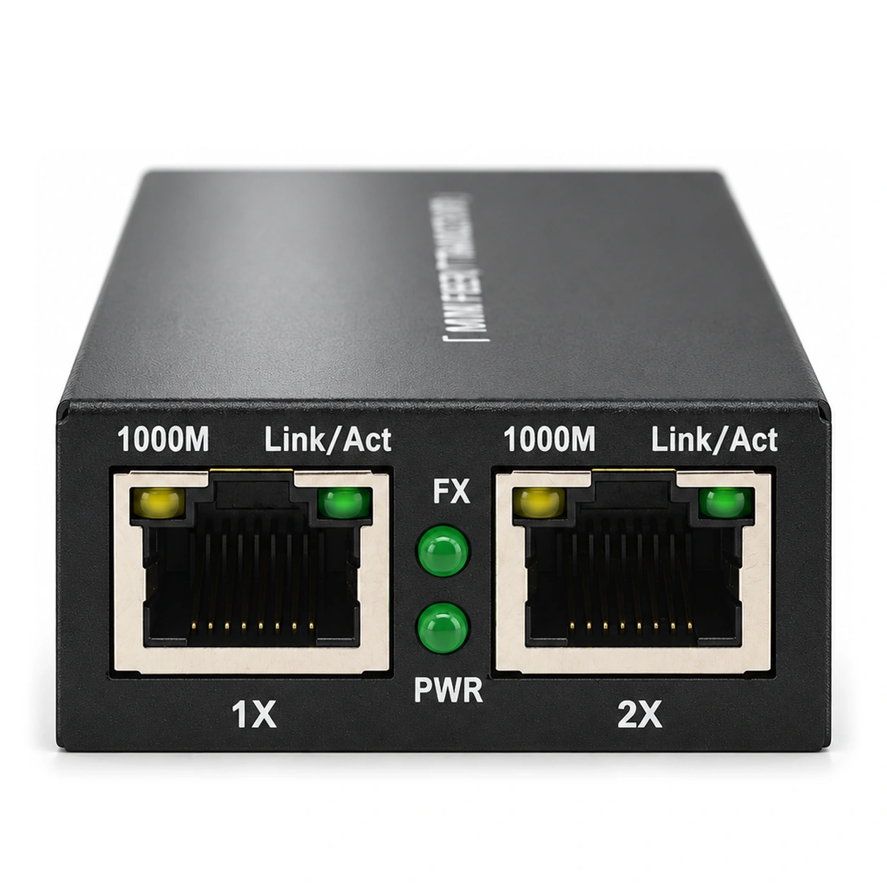 HS-1G2EM — Mini gigabit converter — 1 fiber + 2 copper 2