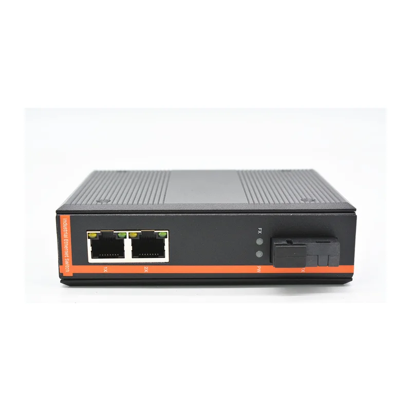 HS-1G2EP-I — Industrial gigabit PoE converter — 1 fiber + 2 PoE copper, -40 ~ 75 °C