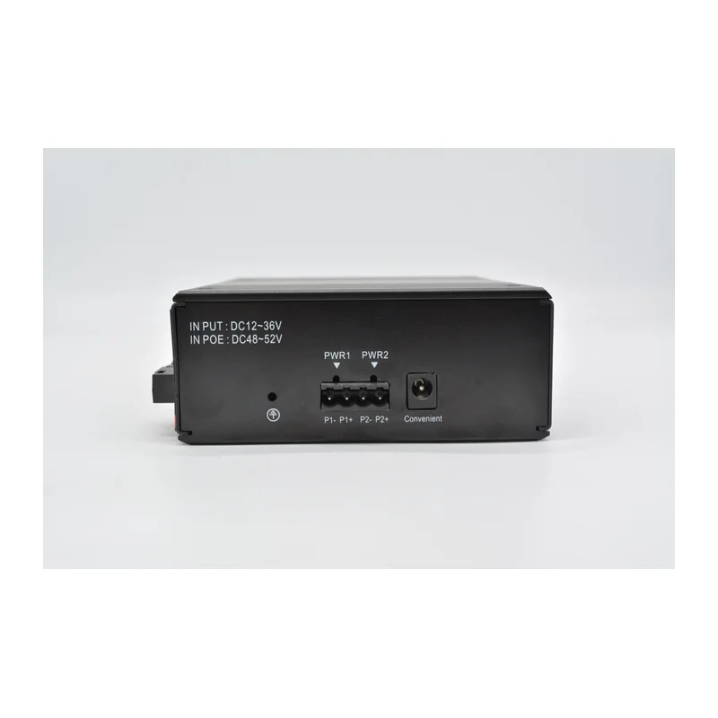 HS-2F8EP-I — Industrial Fast Ethernet PoE converter — 2 fiber + 8 PoE copper, -40 ~ 75 °C