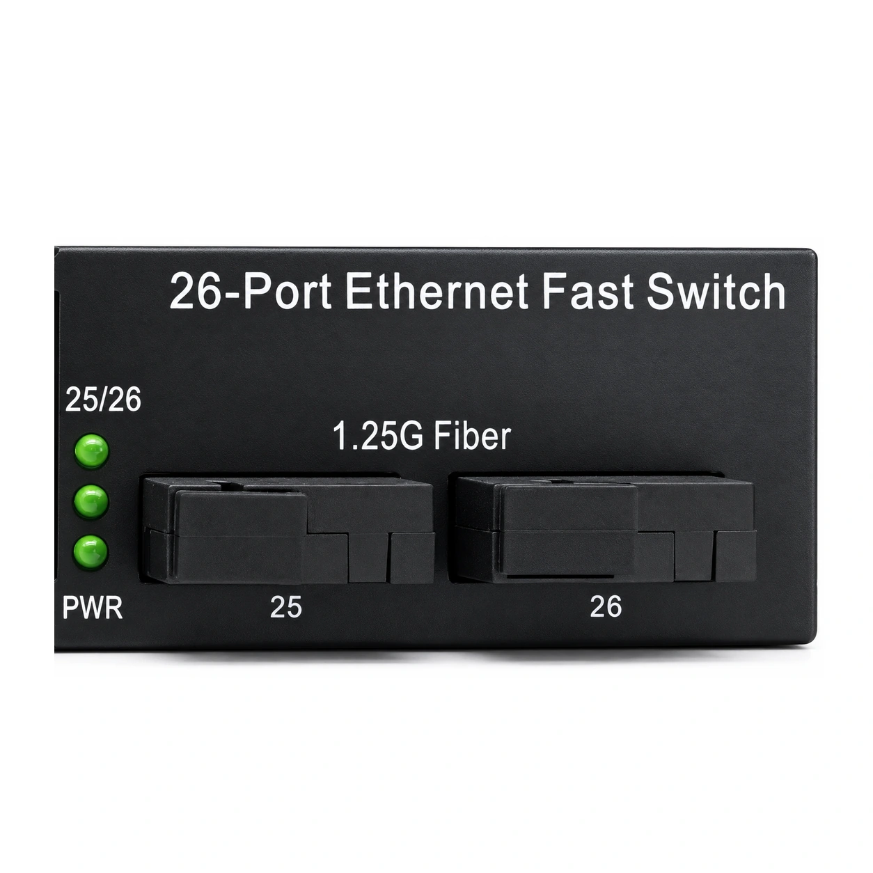 HS-2G24E — Gigabit converter — 2 fiber + 24 copper 3