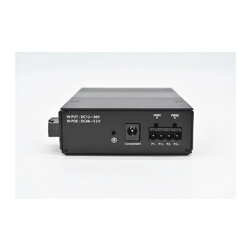 HS-2G4EM-I — Industrial mini gigabit converter — 2 fiber + 4 copper, -40 ~ 75 °C
