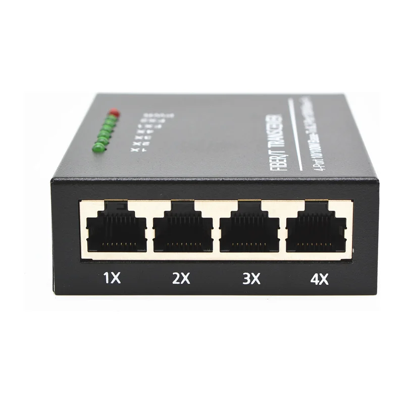 HS-2G4FE — Fast Ethernet converter — 2 fiber + 4 copper