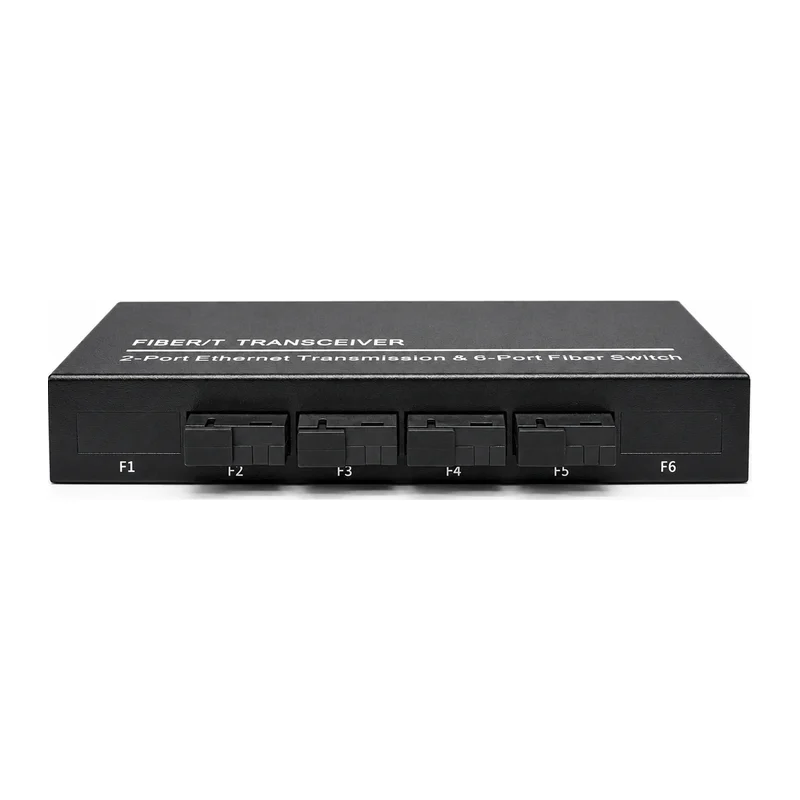 HS-4F2E — Fast Ethernet converter — 4 fiber + 2 copper 2