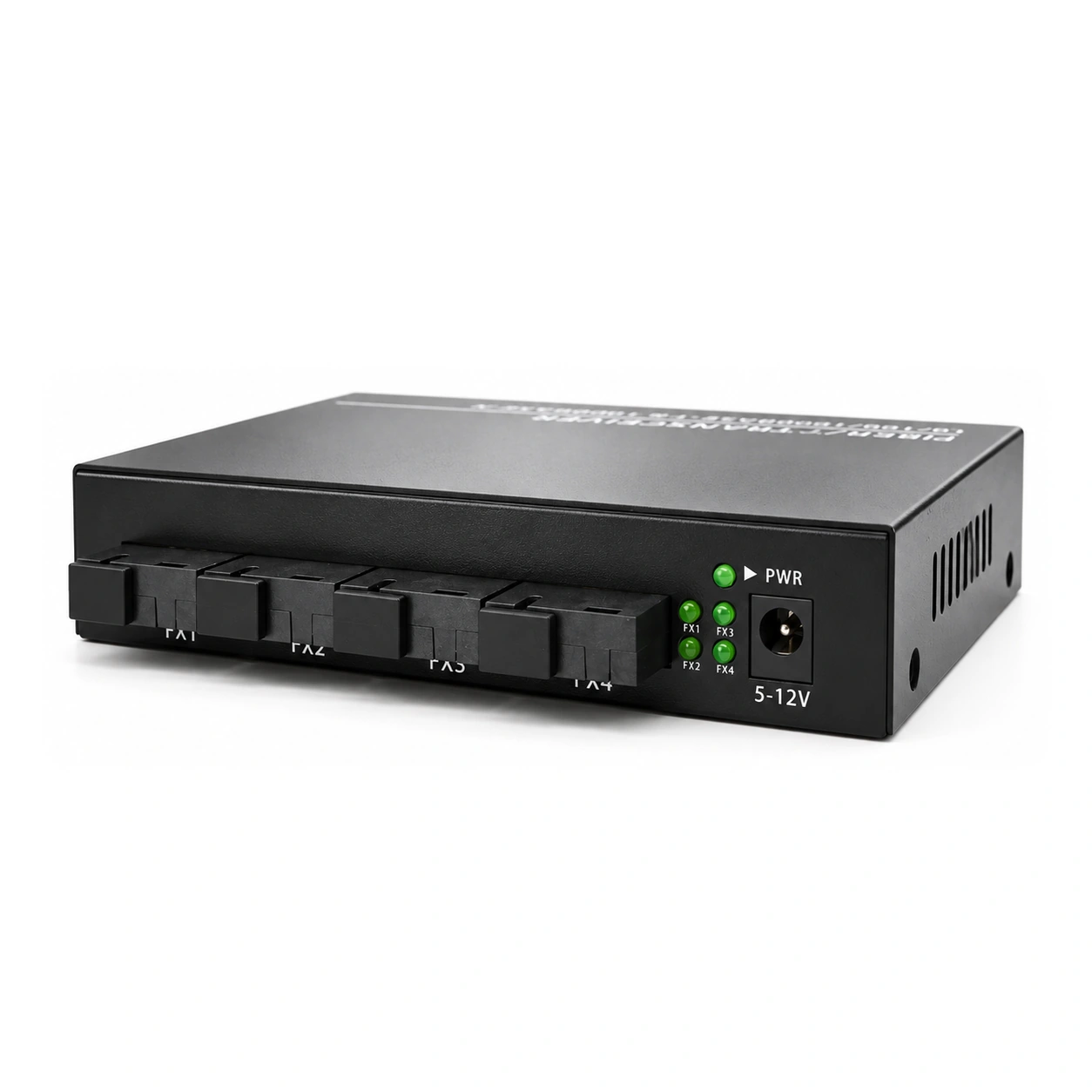 HS-4G4E — Gigabit converter — 4 fiber + 4 copper 2
