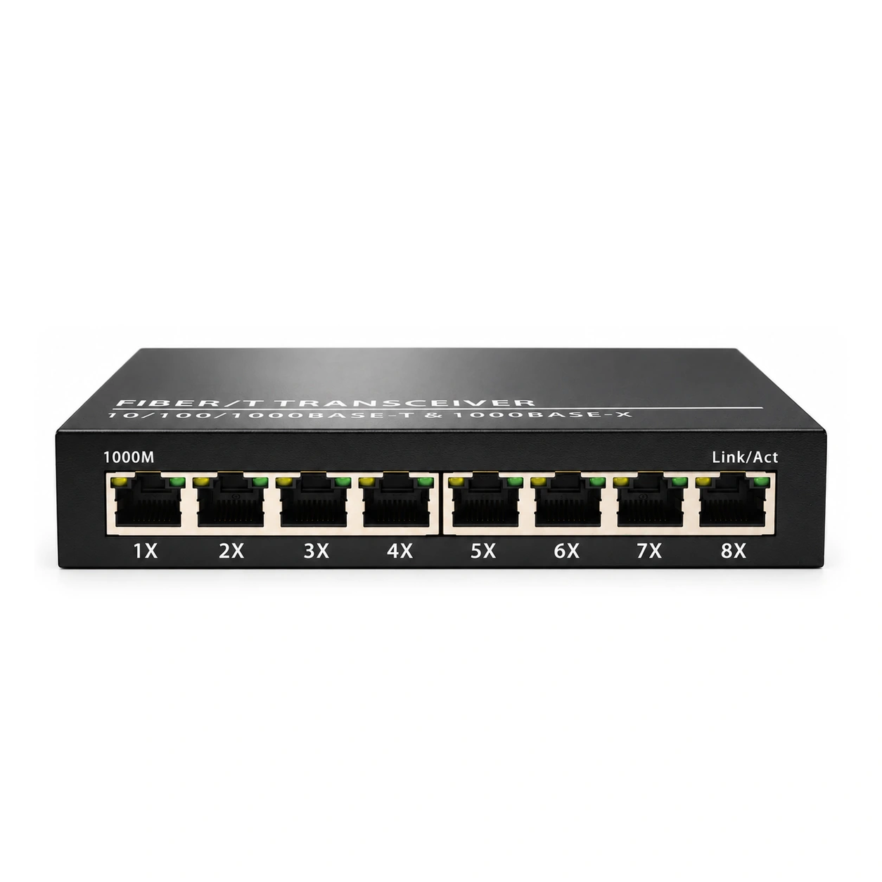 HS-4G8E — Gigabit converter — 4 fiber + 8 copper 3