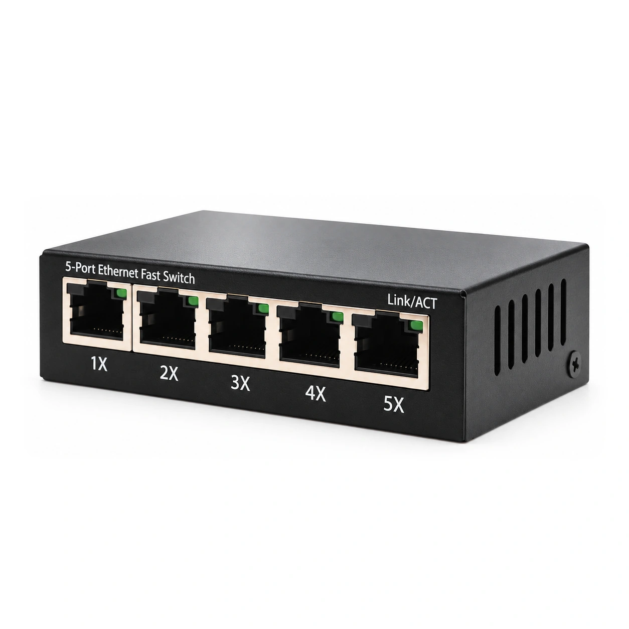 HS-5FE-M — Fast Ethernet switch — 5 fiber · metal housing 2