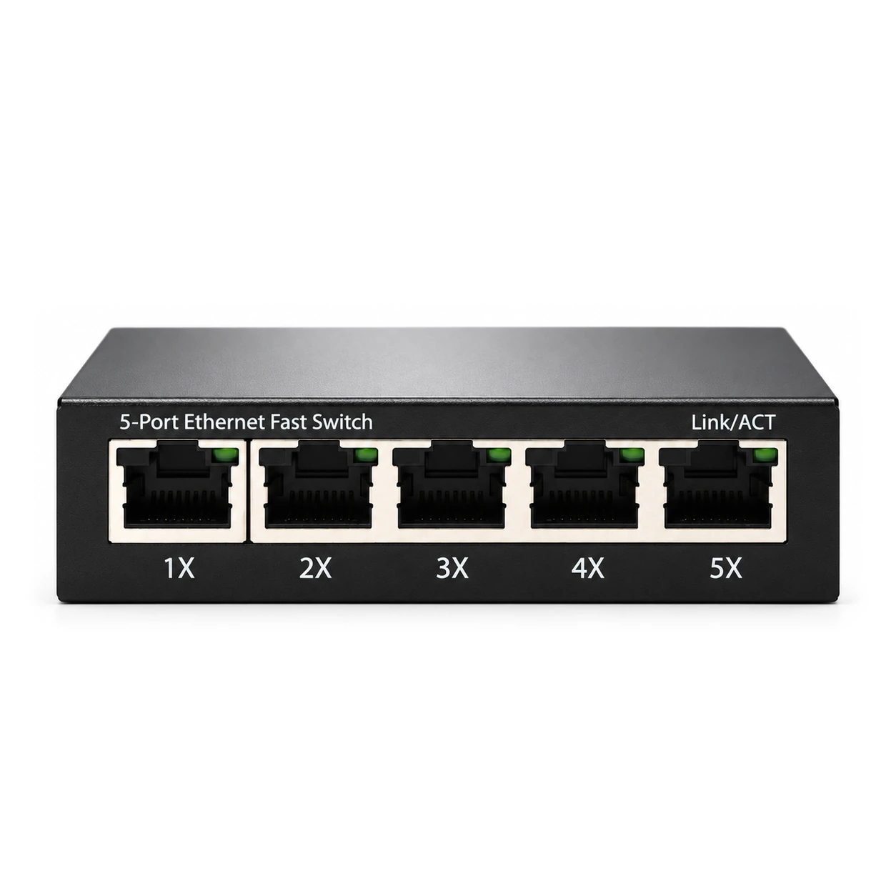 HS-5FE-M — Fast Ethernet switch — 5 fiber · metal housing 3