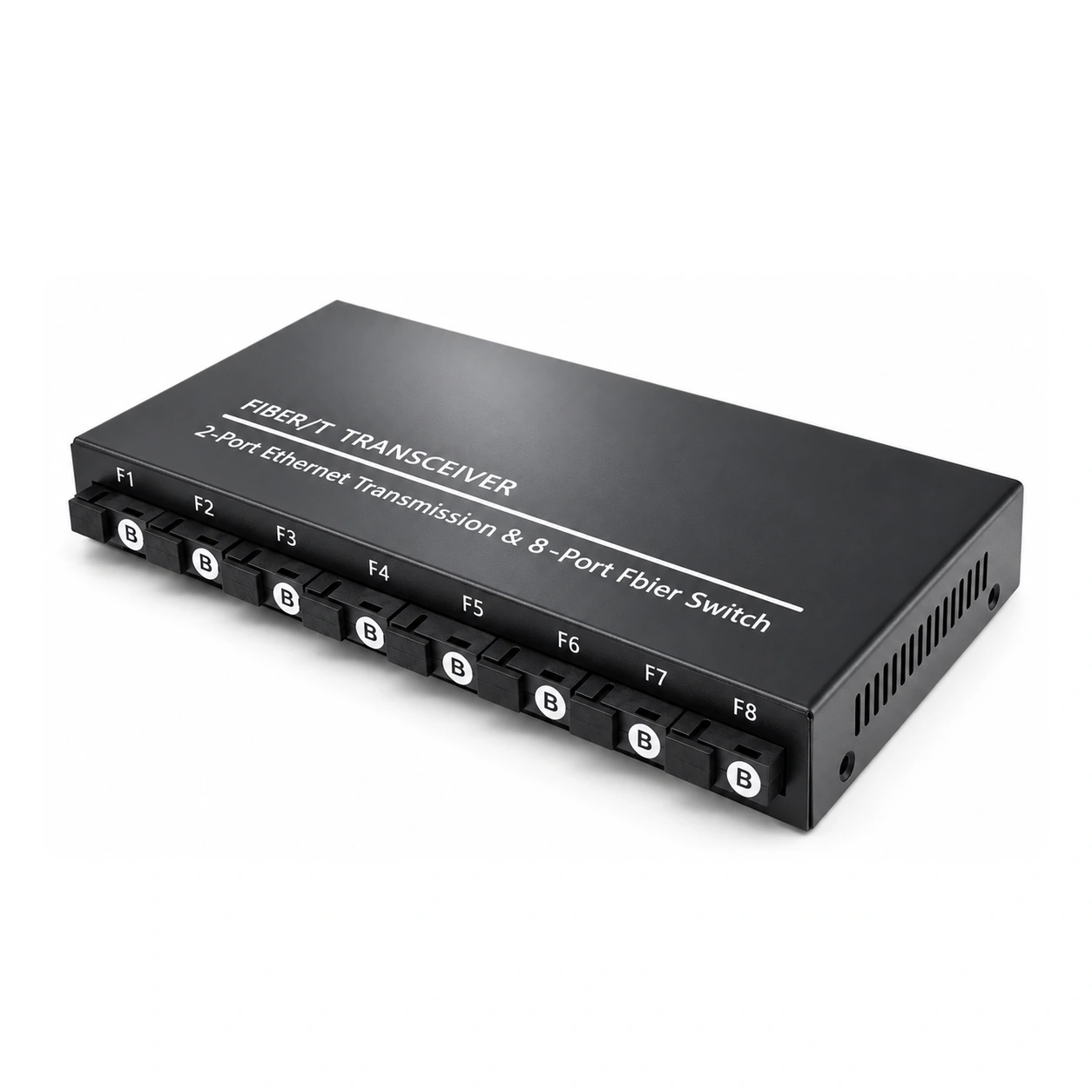 HS-8G2E — Gigabit converter — 8 fiber + 2 copper