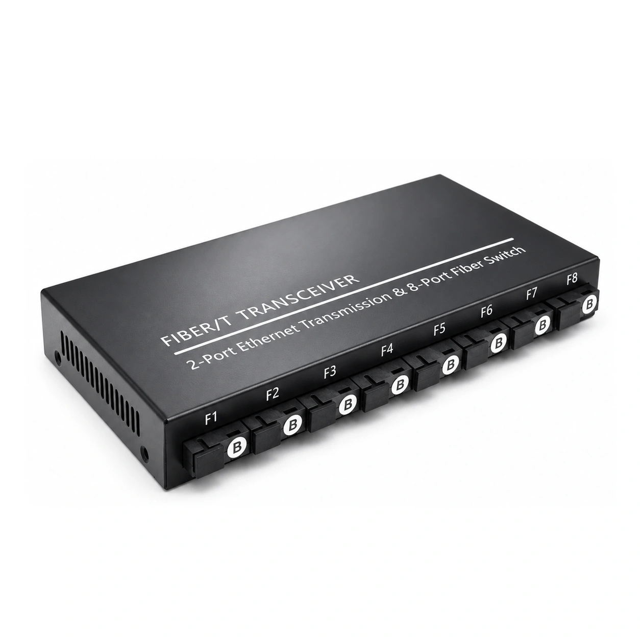 HS-8G2E — Gigabit converter — 8 fiber + 2 copper 2
