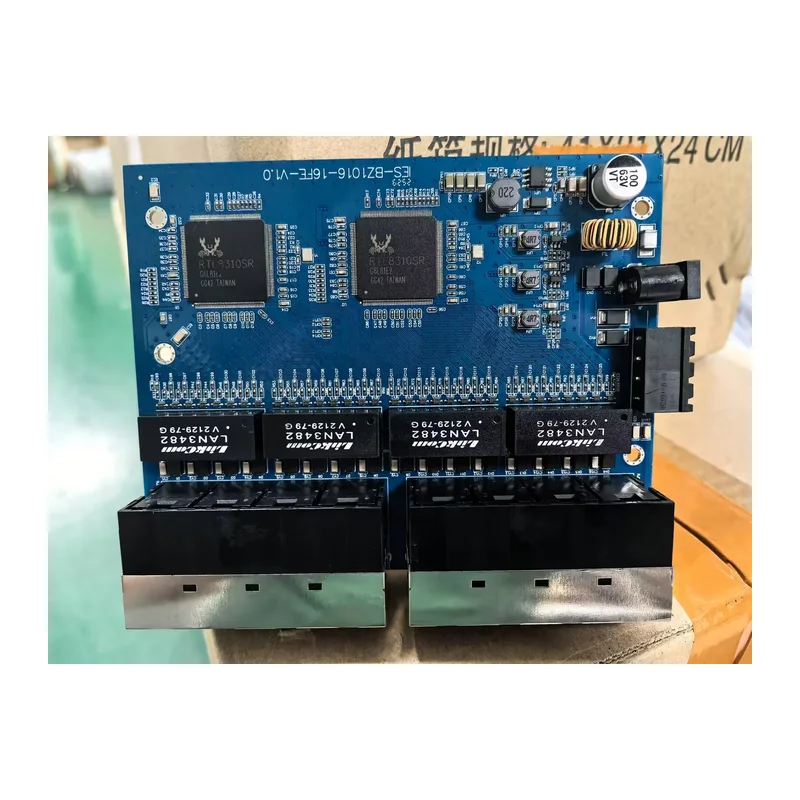 HS-16FE-I — Industrial Fast Ethernet converter — 16 fiber, -40 ~ 75 °C