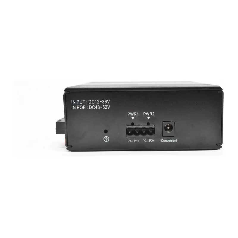 HS-8GE-I — Industrial gigabit converter — 8 fiber, -40 ~ 75 °C