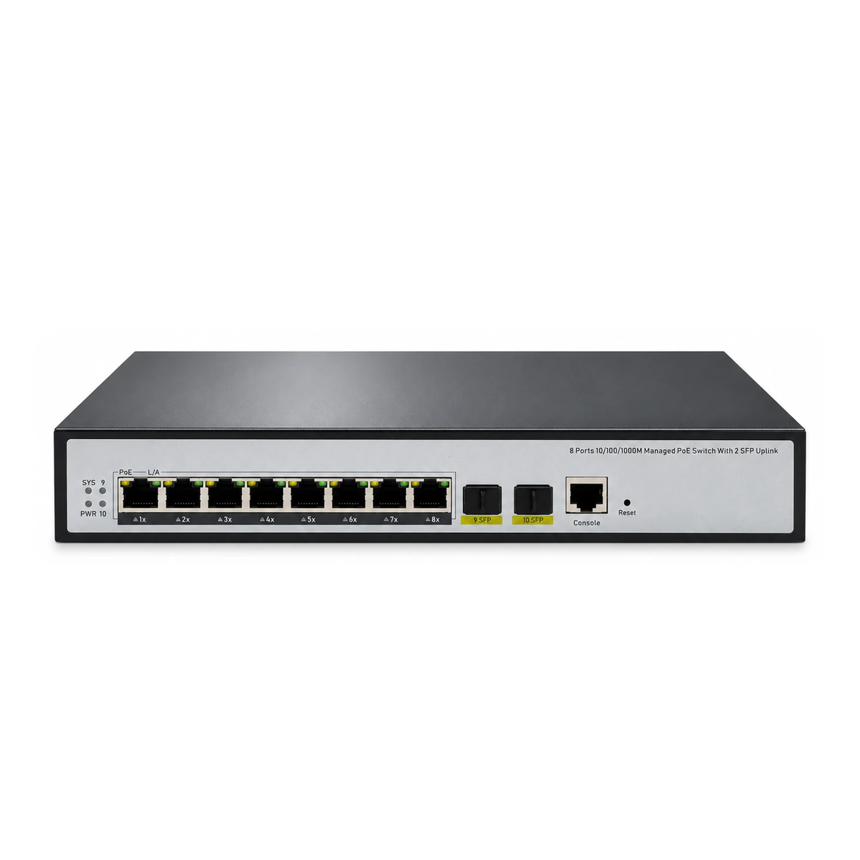 HS-M816GF-8GC-10GX-L3 — 10G converter — 8 fiber + 4 copper 2