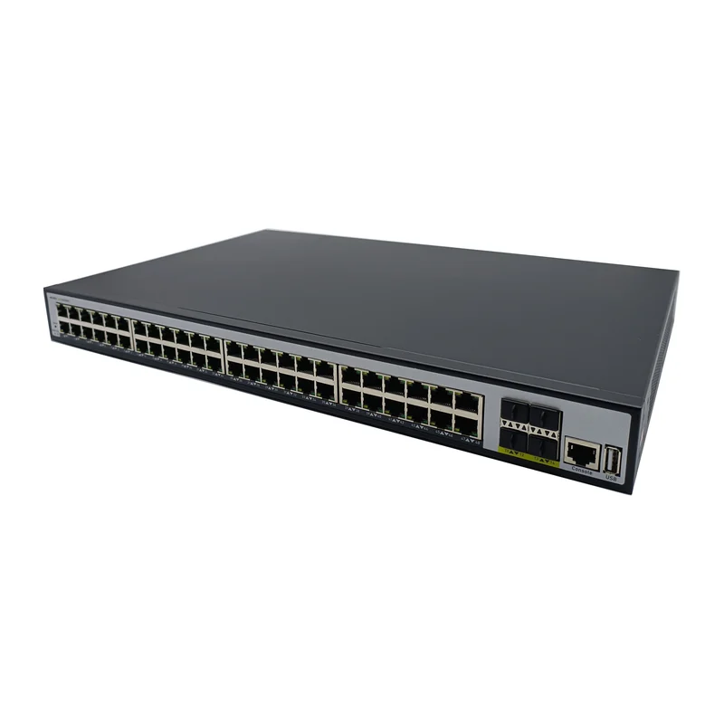HS-M848GP-4SFP-10G — Gigabit PoE converter — 10 fiber + 4 PoE copper · SFP slot version 3