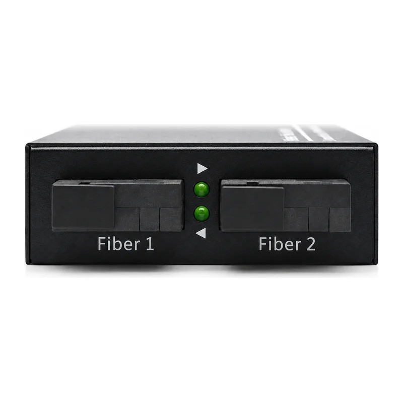 HS-MC100 — Compact Fast Ethernet mode converter — 2 × 100Base-FX SC, SM ↔ MM 2