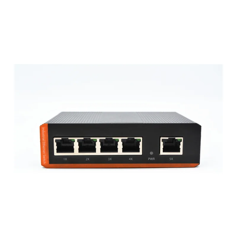 HS-5FE-I2 — Industrial Fast Ethernet converter — 5 fiber, -40 ~ 75 °C