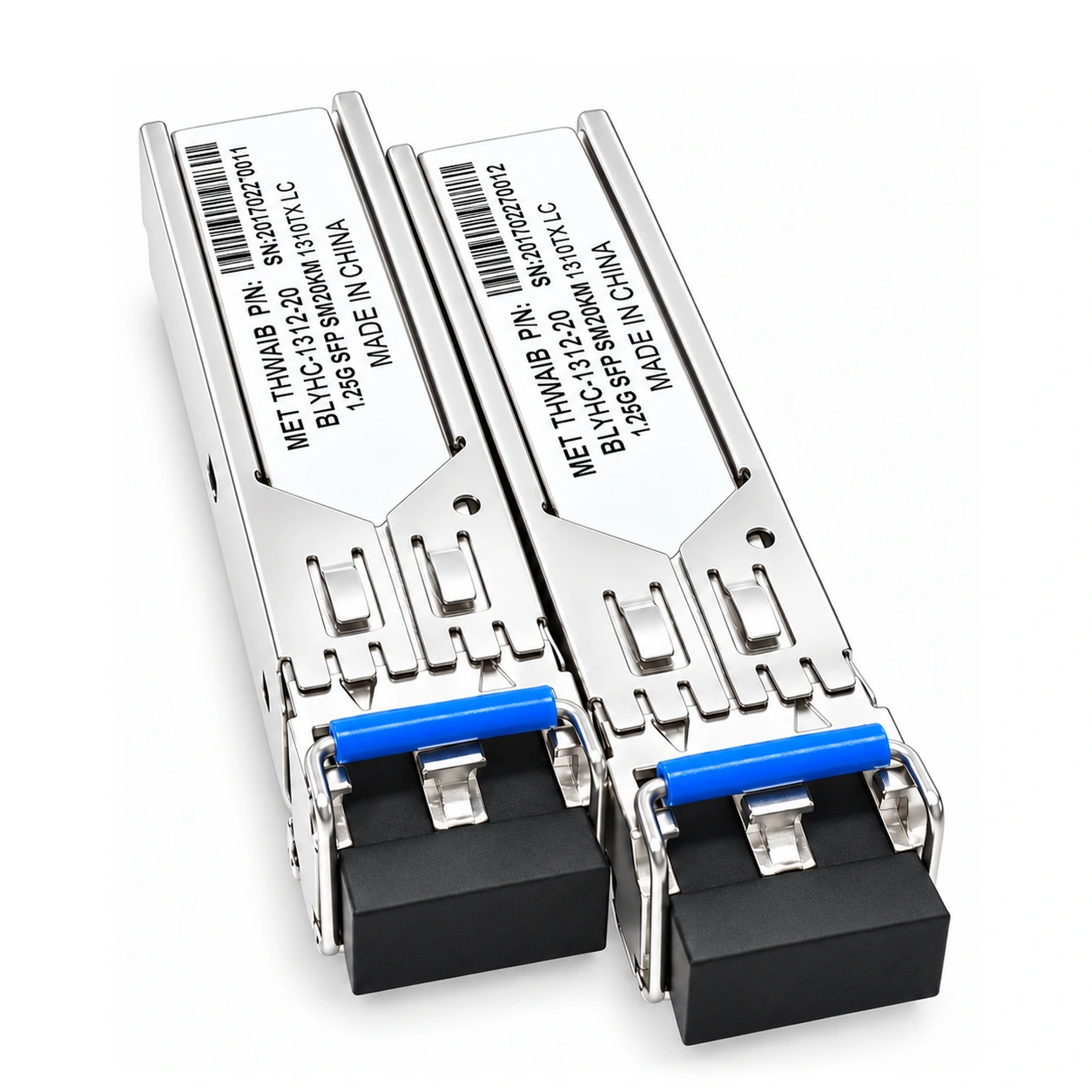 HS-SFP-GE-LX20 — 1.25G SFP transceiver — dual LC, 1310 nm FP, 20 km single-mode 8