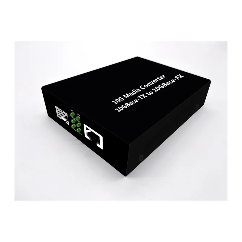 HS-W10G-F — 10 Gigabit SFP+ media converter — 10GBase-T copper to 10G SFP+ fiber 2